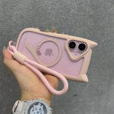 Cat Ear Magnetic Case with Strap for iPhone